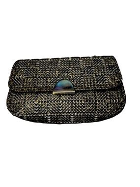 Robert Tofani Vintage Black & Gold Hand Clutch
